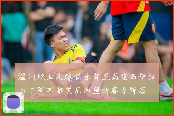 温州职业足球俱乐部正式宣布伊拉力丁阿不都黑尼加盟新赛季阵容